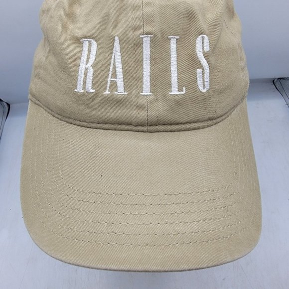 Rails Khaki Baseball Cap Adjustable Lightweight Comfort Cotton Hat Casual - Picture 5 of 10